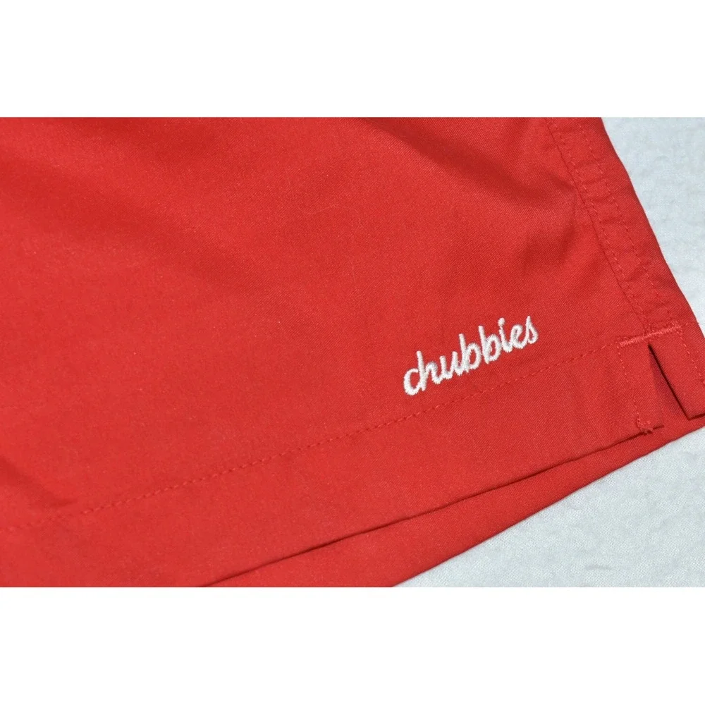 Chubbies The Liberties Men Shorts Size L Red Blue 5.5